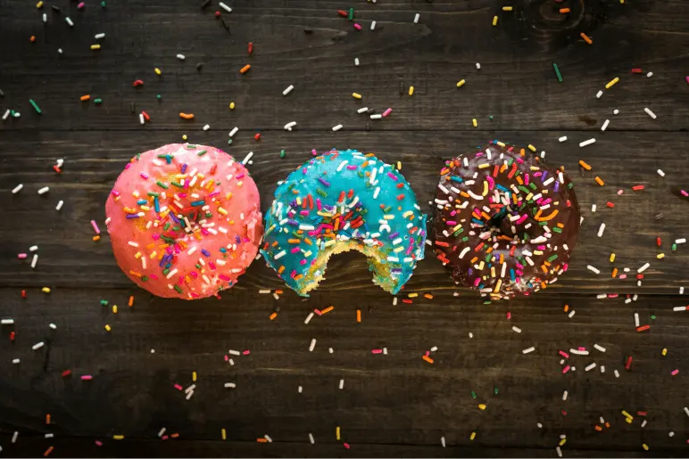 Doughnuts with sprinkles